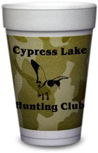 16 oz Camo Styrofoam Cups