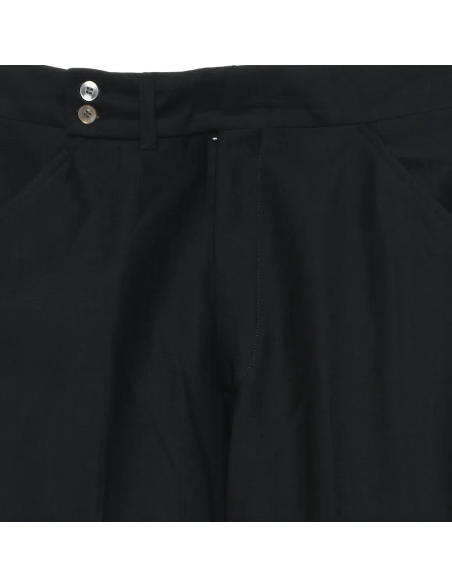 1970s Classic Black Suit Trousers - W32 L31