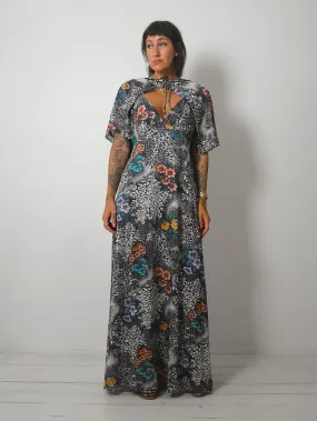 1970's Maxi Sundress w/ Cape