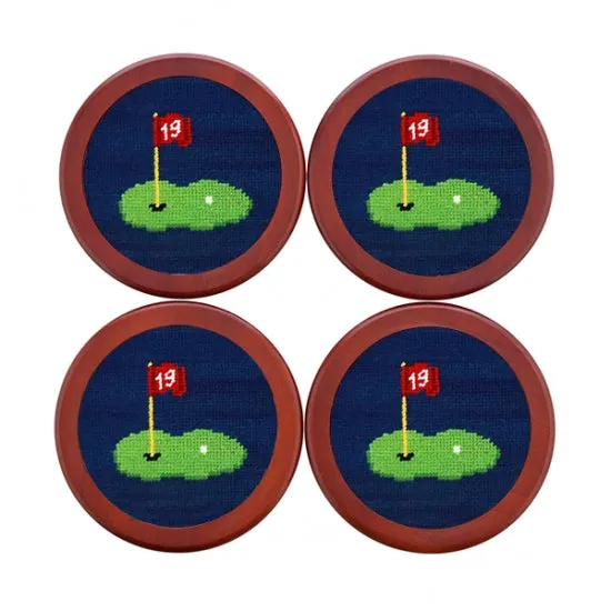 19th Needlepoint Coaster Set