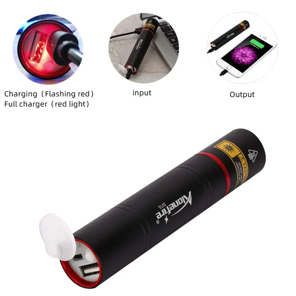 2600mAh High Quality 365nm UV Flashlight Blacklight  Invisible Marker Cat Dog Urine Tinea Ore Money Scorpion fluorescence Light