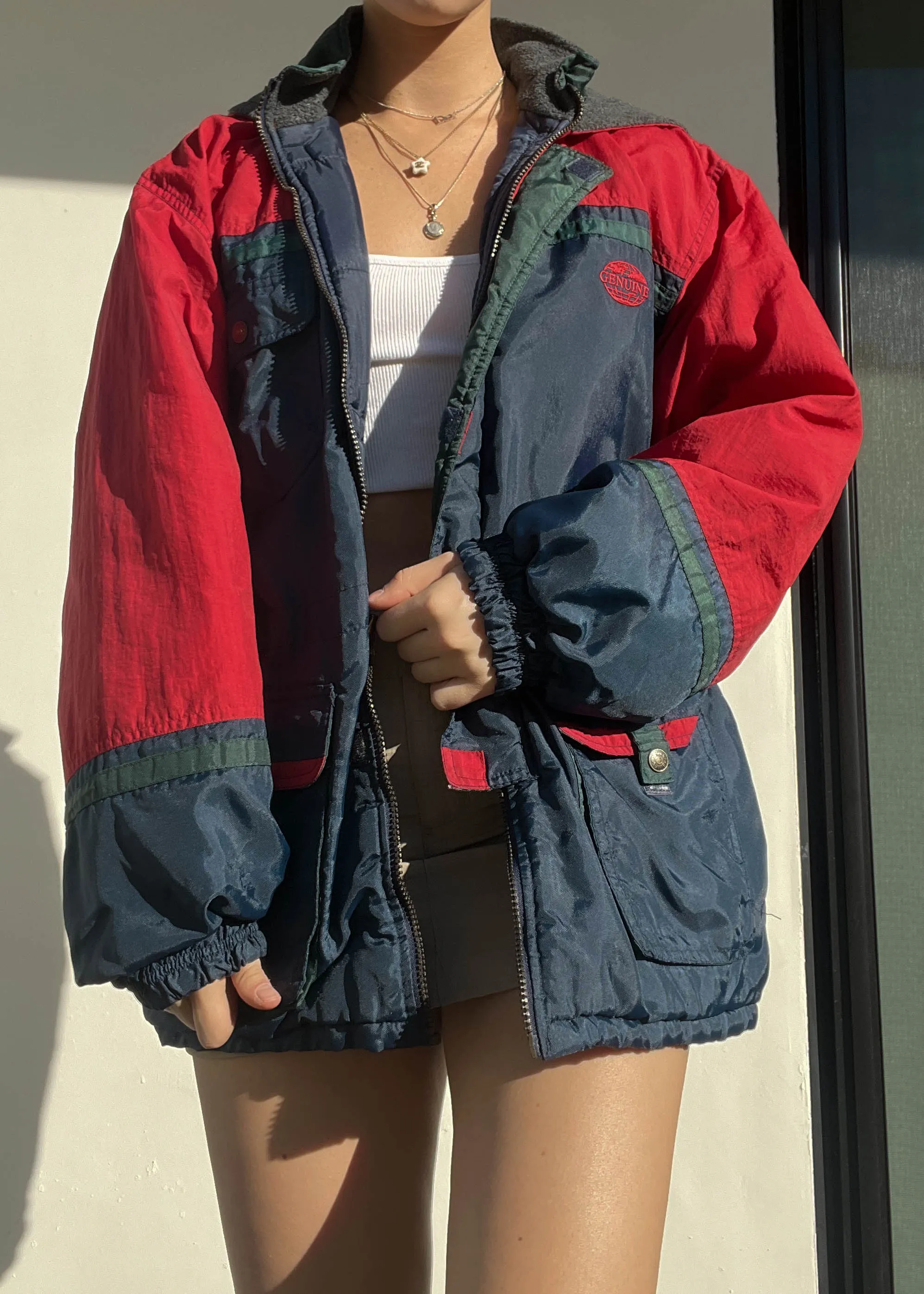 90's Worldwide Colorblock Coat (M)