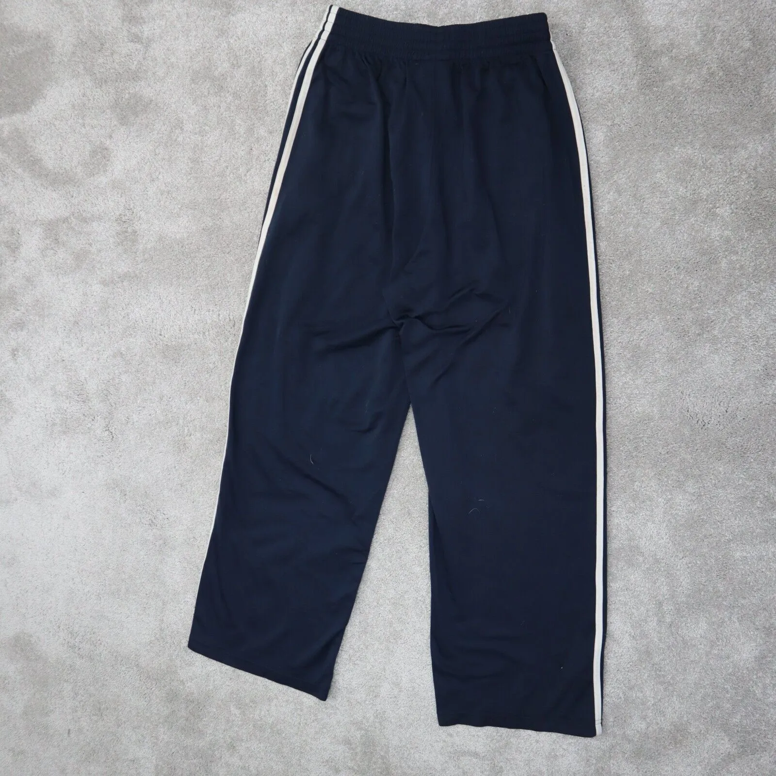 Adidas Logo Track Pants Youth Boys Medium Navy Blue Activewear Jogging Pants