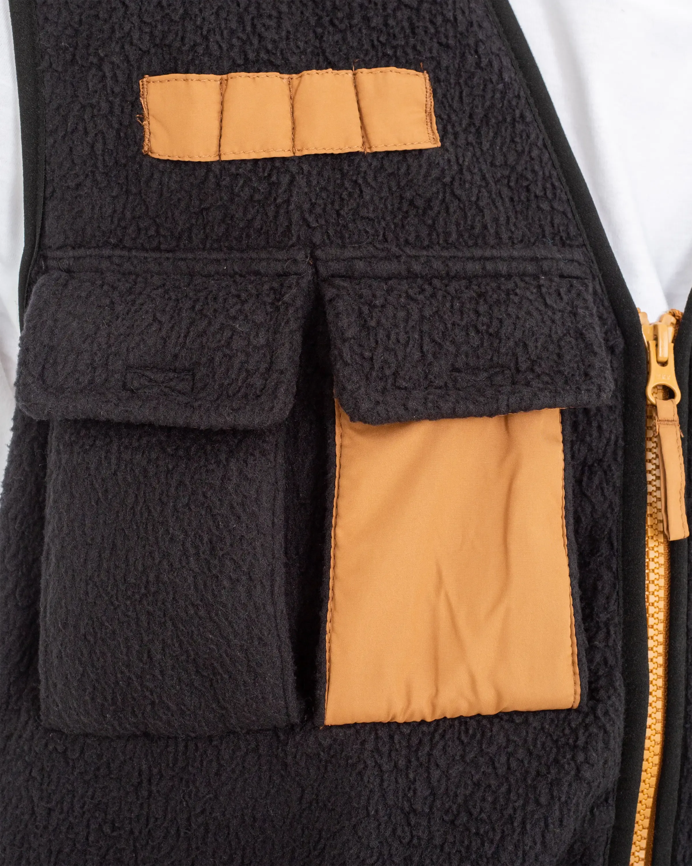 All Nighter Fleece Gilet in Black