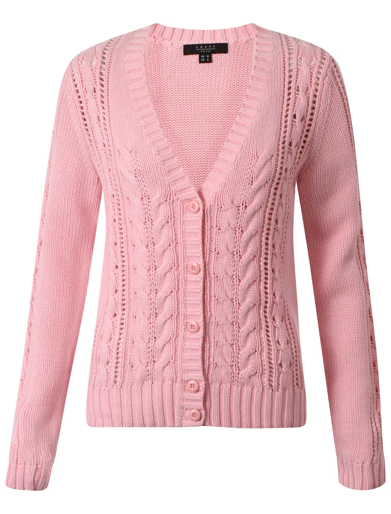 Amara Reya Cinquefoil pink cardigan