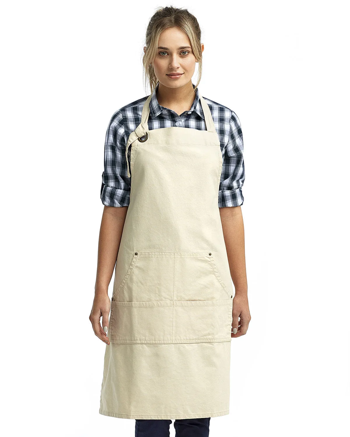 Artisan Collection by Reprime Unisex "Calibre" Heavy Cotton Canvas Pocket Apron RP137