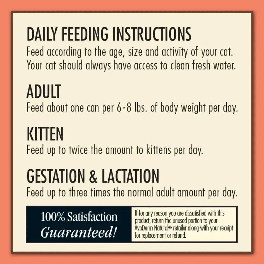 AvoDerm Natural Salmon Formula Wet Cat Food 24ea/5.5 oz