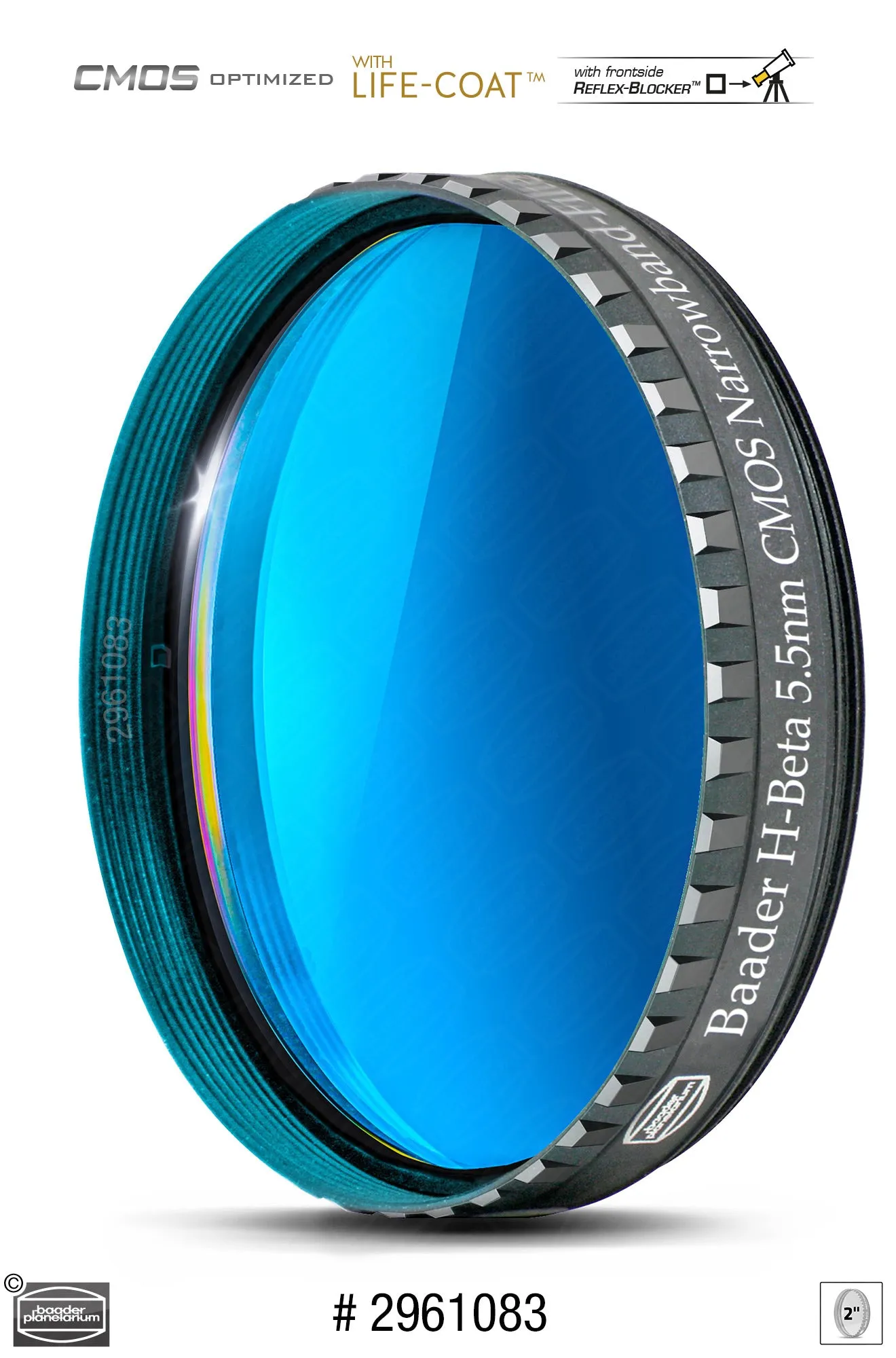 Baader H-beta Narrowband-Filter (5.5nm) – CMOS-optimized