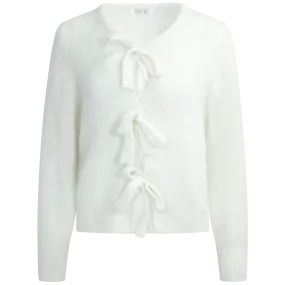 Baileyic Bow Cardigan - White