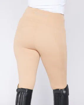 Beige Riding Leggings / Tights - BISCUIT BEIGE No Grip