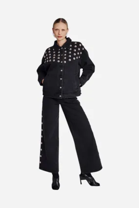 Bernice Memphis Studded Jeans in Black