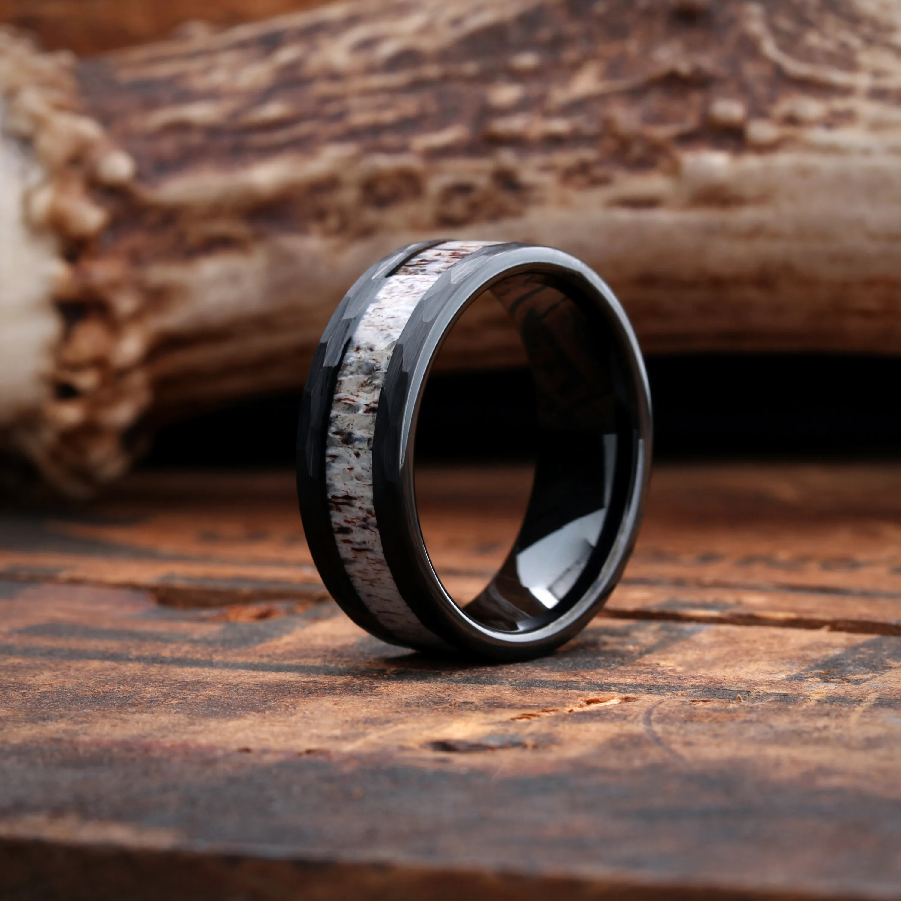 Boone - Deer Antler & Black Tungsten