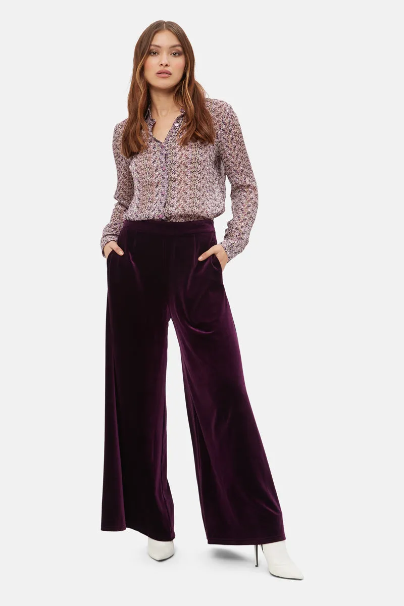 Briar Palazzo Trousers (Purple)