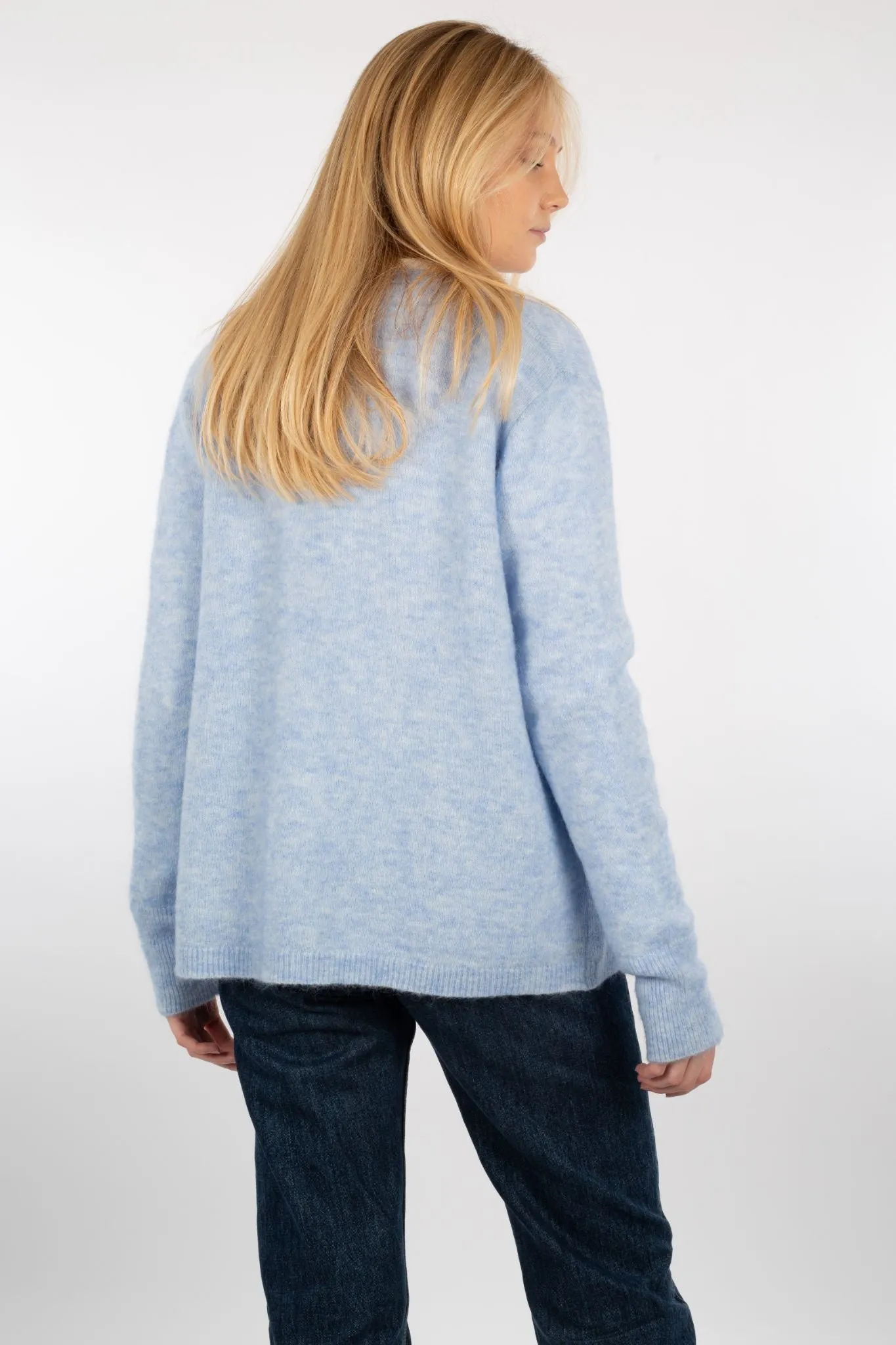 Brook Knit New Short Cardigan - Brunnera Blue