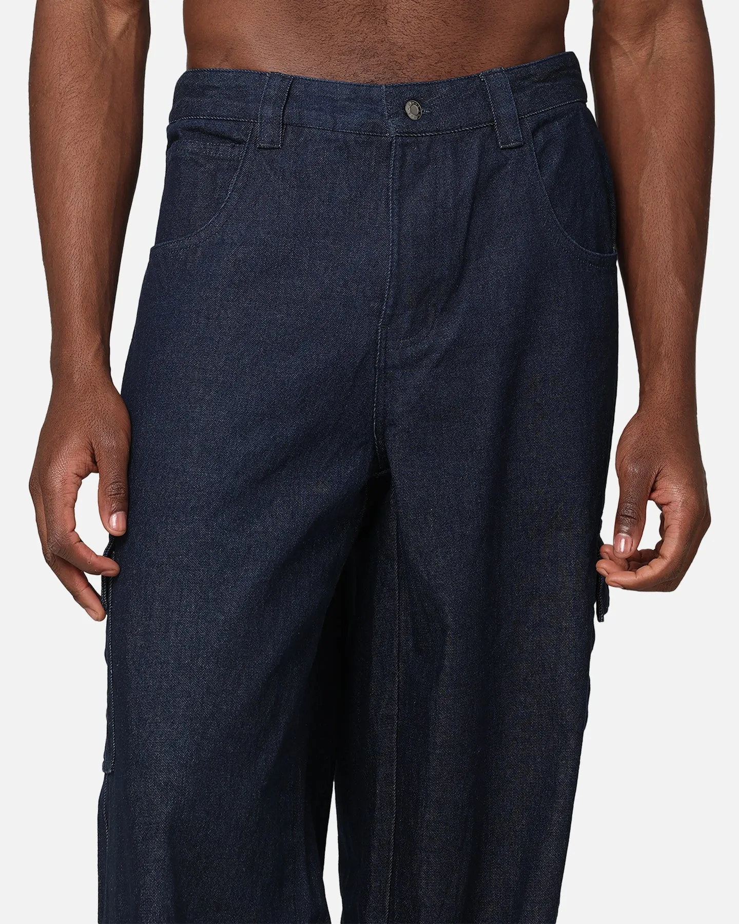 Carre Baggy Cargo Jeans Indigo Denim