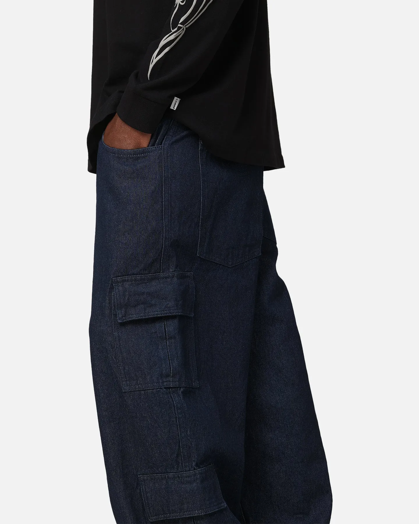 Carre Baggy Cargo Jeans Indigo Denim