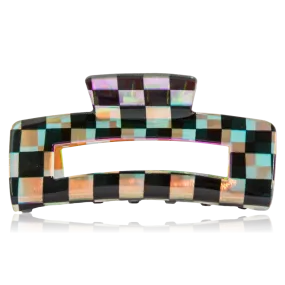 Checkmate Holographic Claw Hair Clip