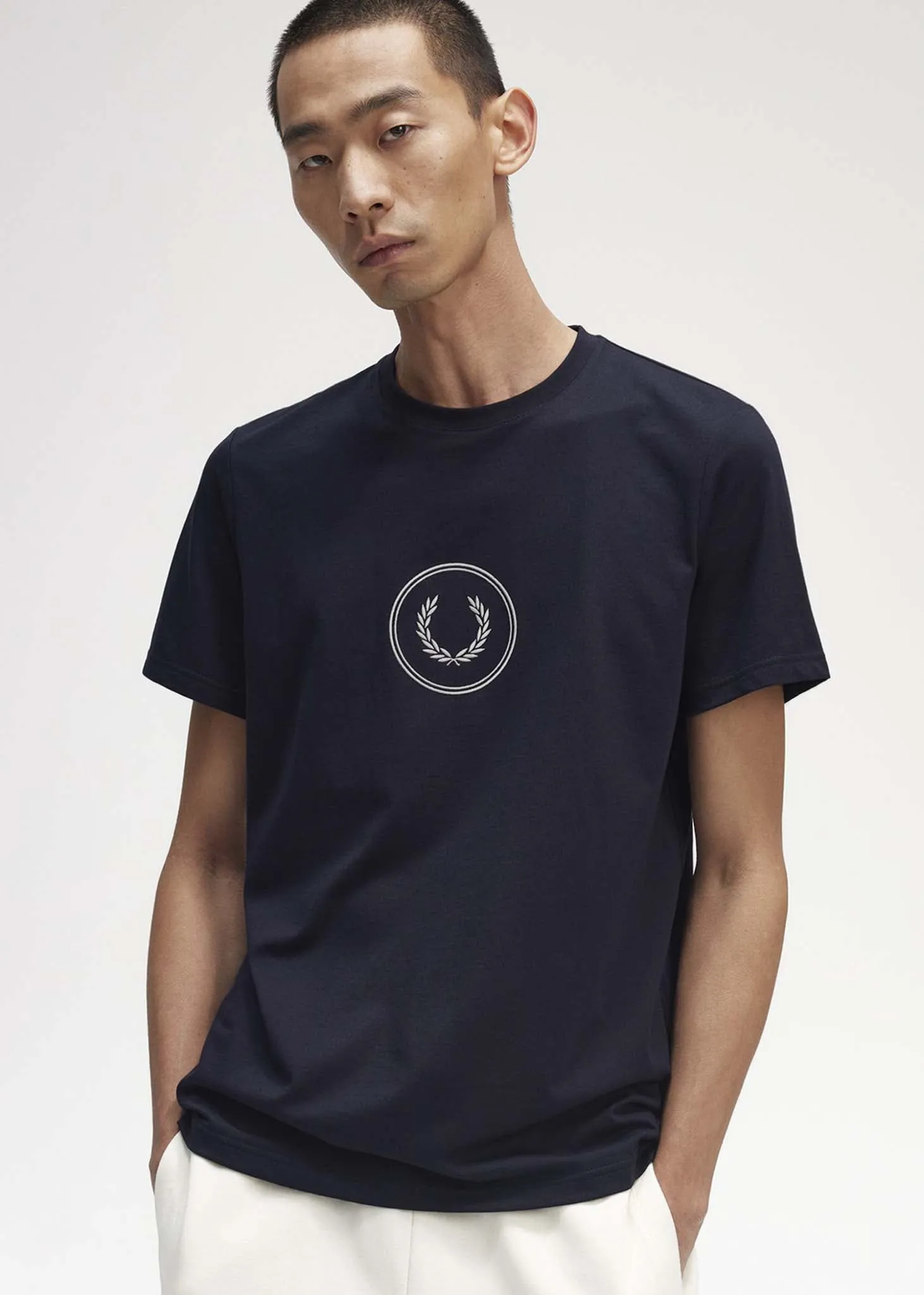 Circle branding t-shirt - navy