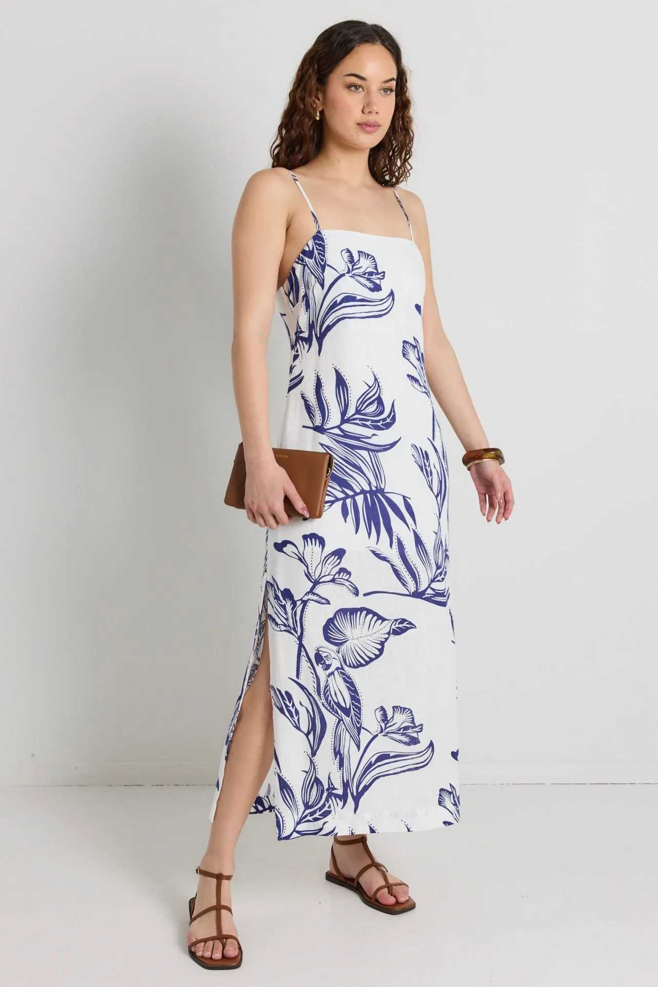 Citizen Navy Silhouette Strappy Maxi Dress