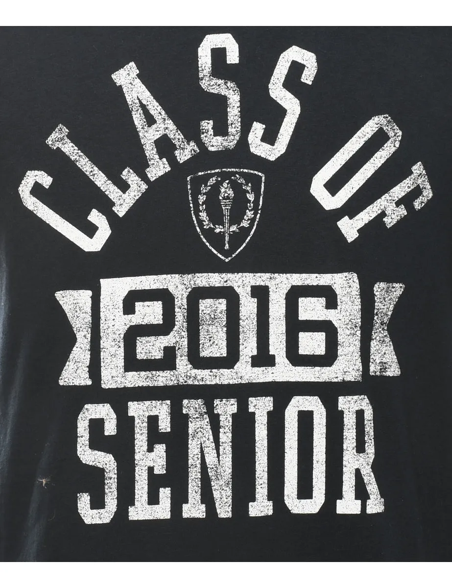 Class Of Senior Printed T-shirt - M