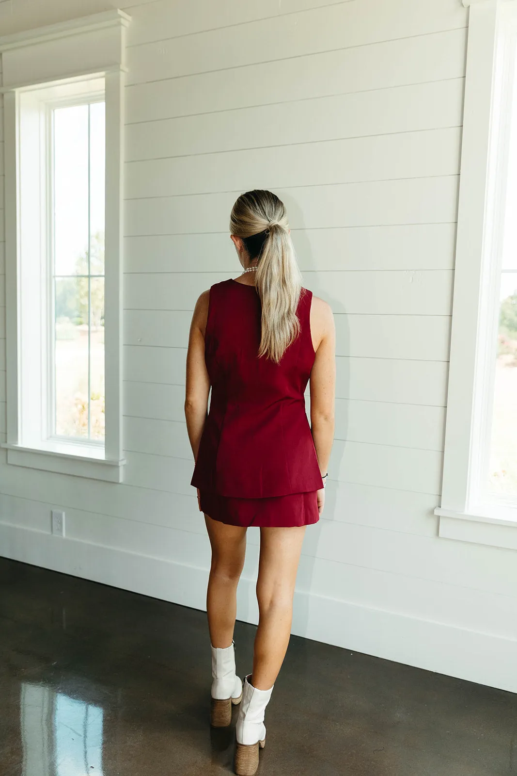 Classy Romper - Burgundy