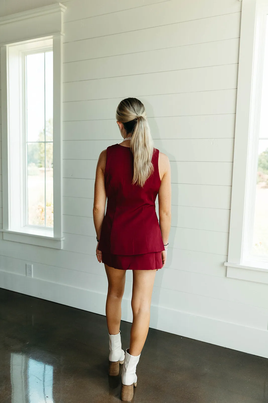 Classy Romper - Burgundy