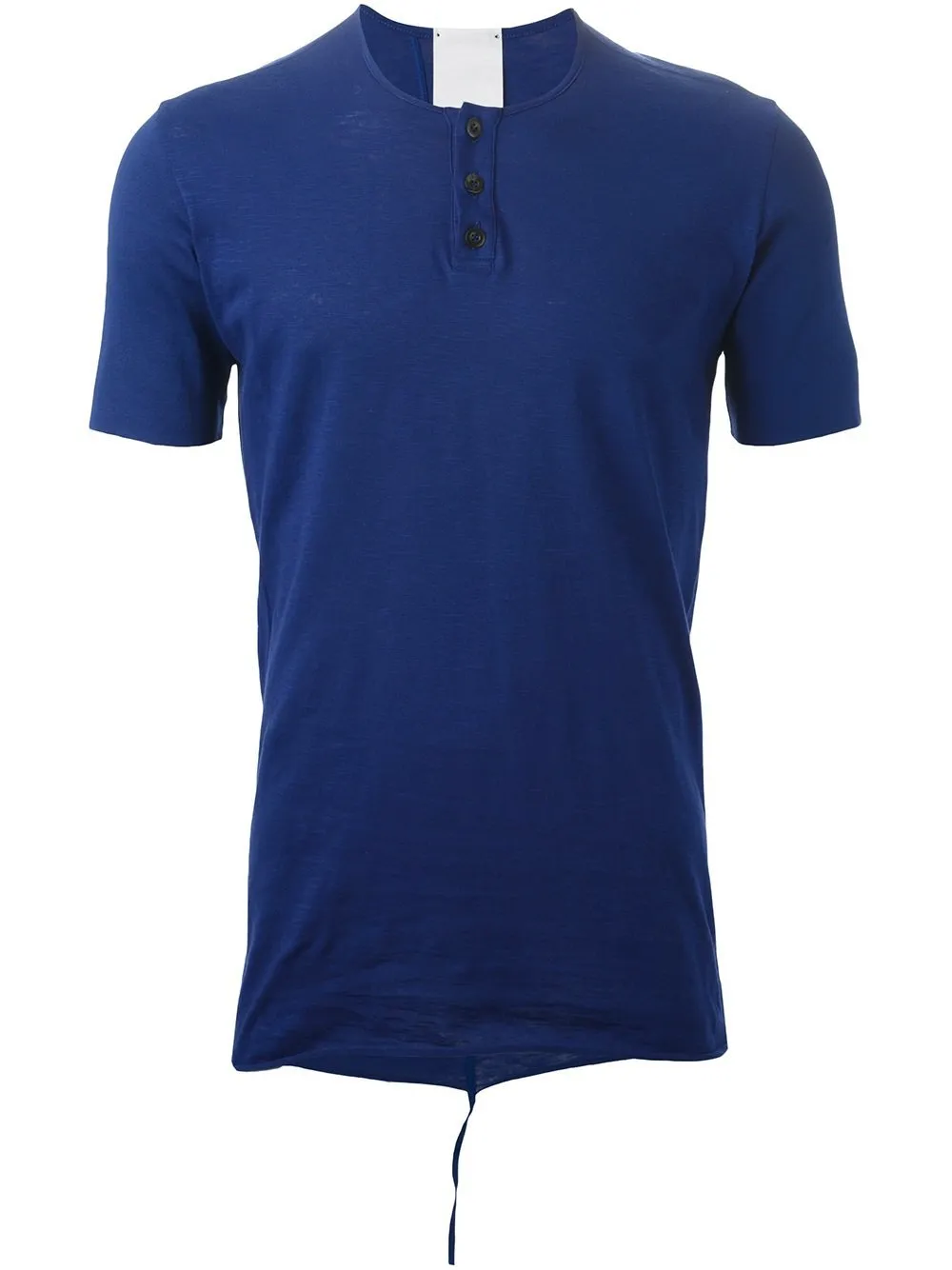 Cobalt Cotton Slub Henley Top