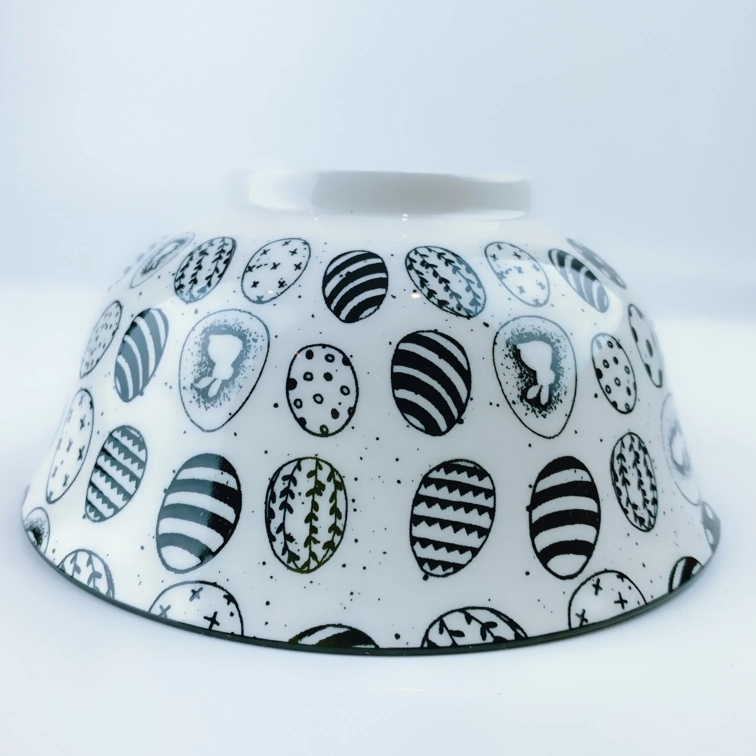 Coco   Lola Black And White Easter Eggs Bowl Large 22oz