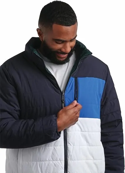 Colorblock Reversible Puffer Navy