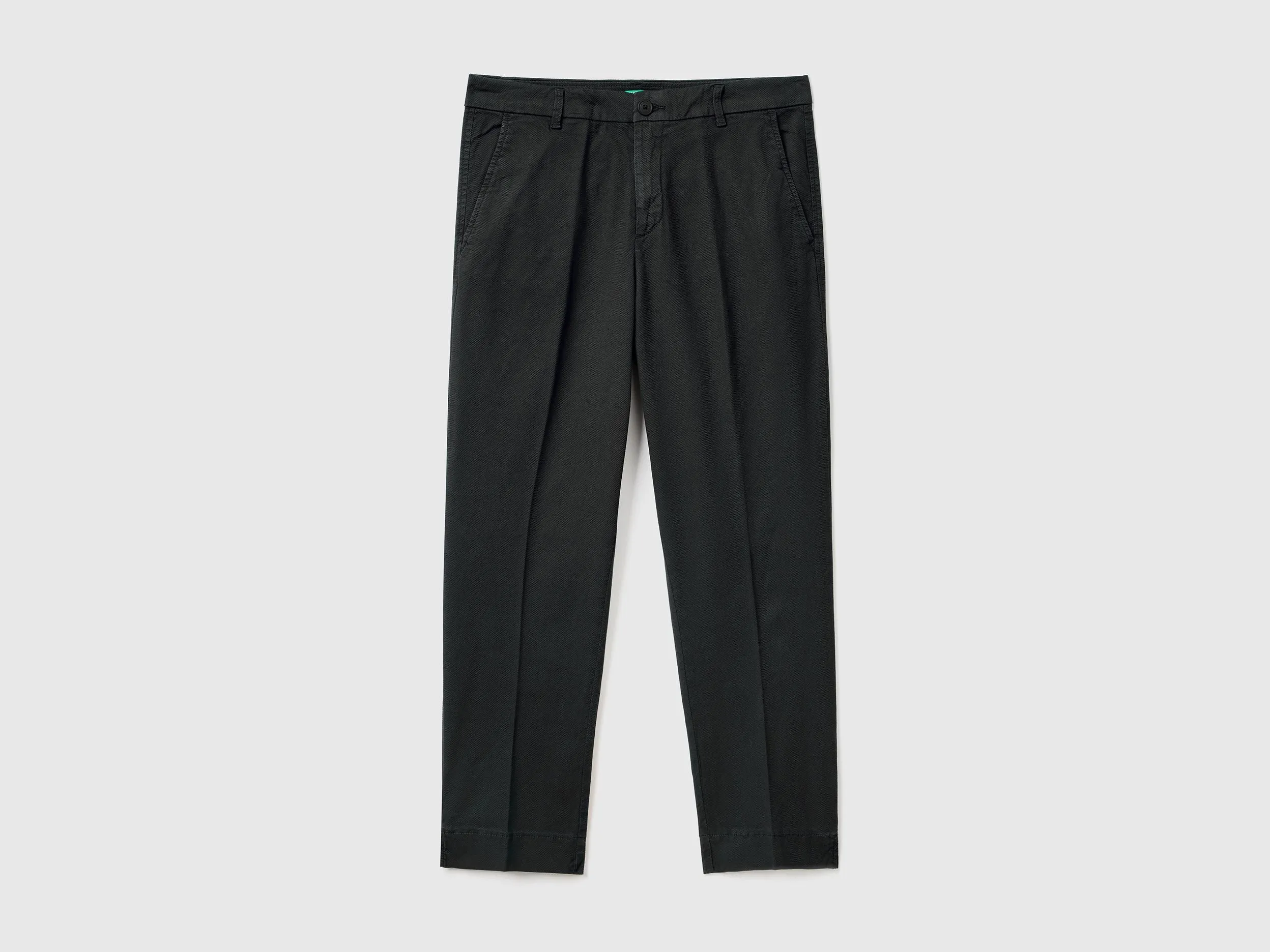 Cropped chinos in stretch cotton