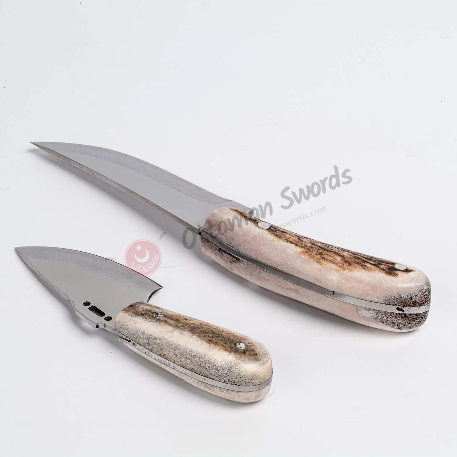 Deer Antler Handle Skinning Hunter Knife Set