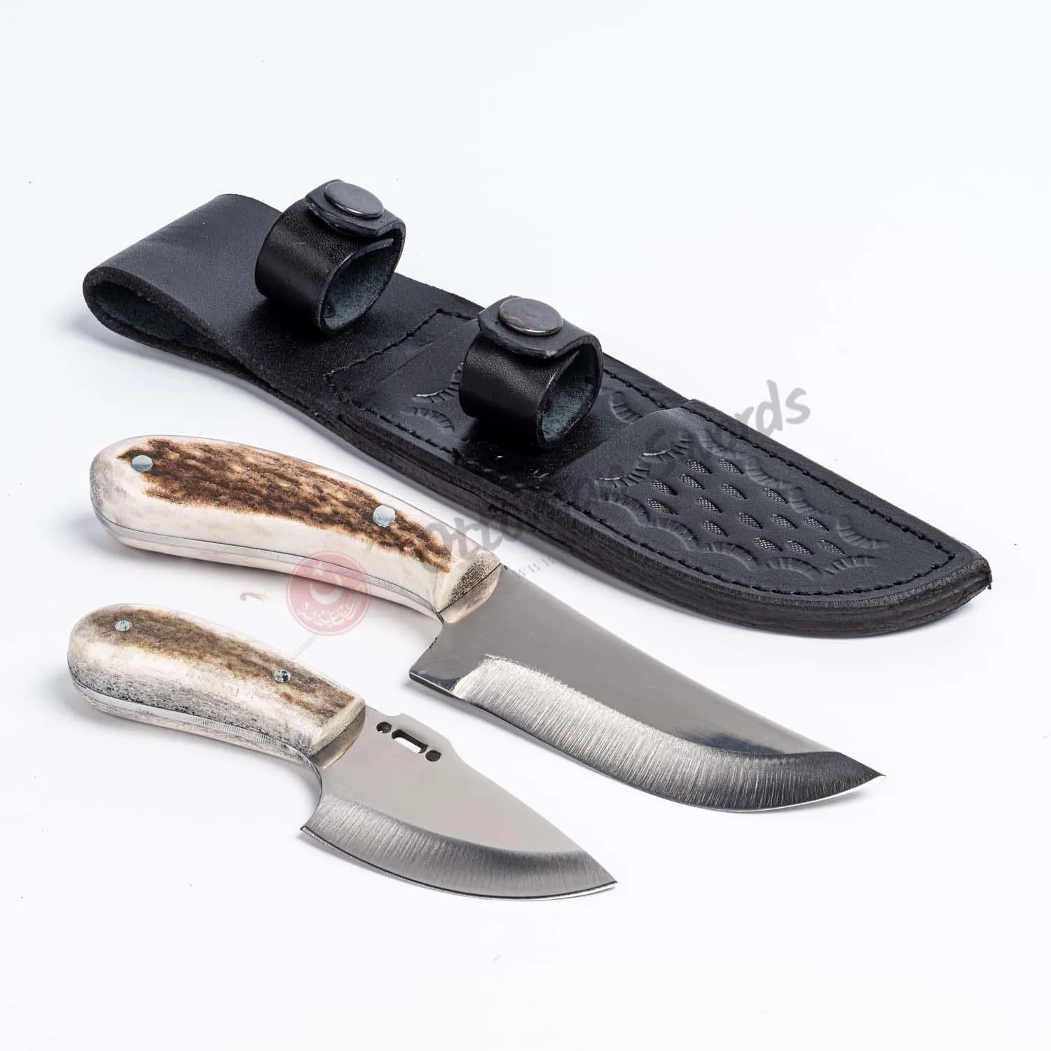 Deer Antler Handle Skinning Hunter Knife Set