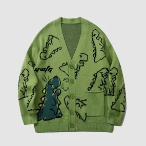 Dinosaur Cardigan Sweater