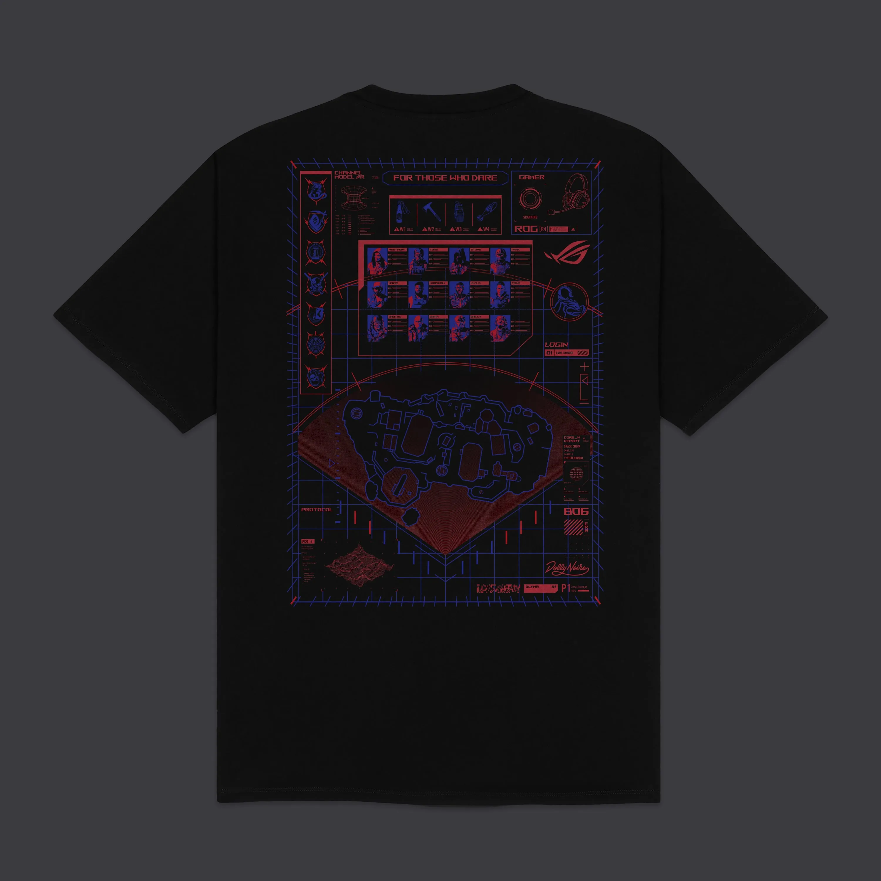 Dolly Noire / Asus Rog Multiplayer Sci-fi Tee Black