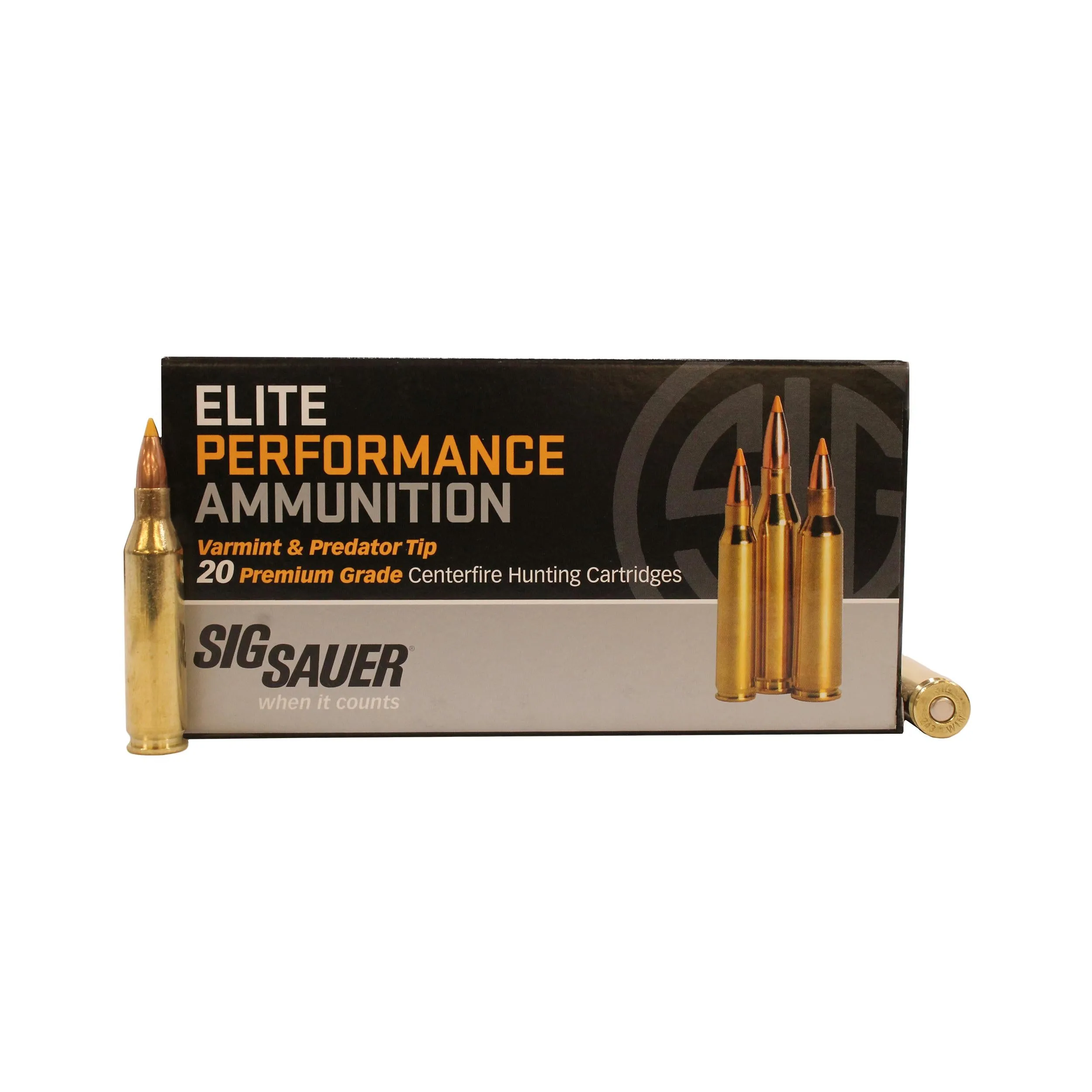 Elite Performance Ammunition - .243 Winchester, 55 Grains, Tipped Hollow Point, Per 20