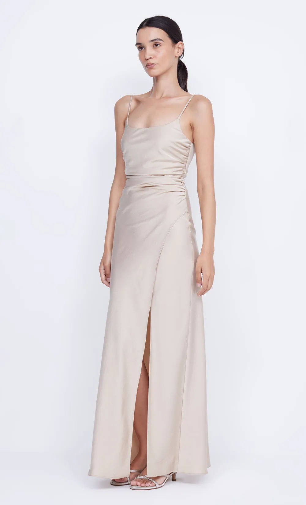 ETERNITY SCOOP MAXI DRESS - SAND