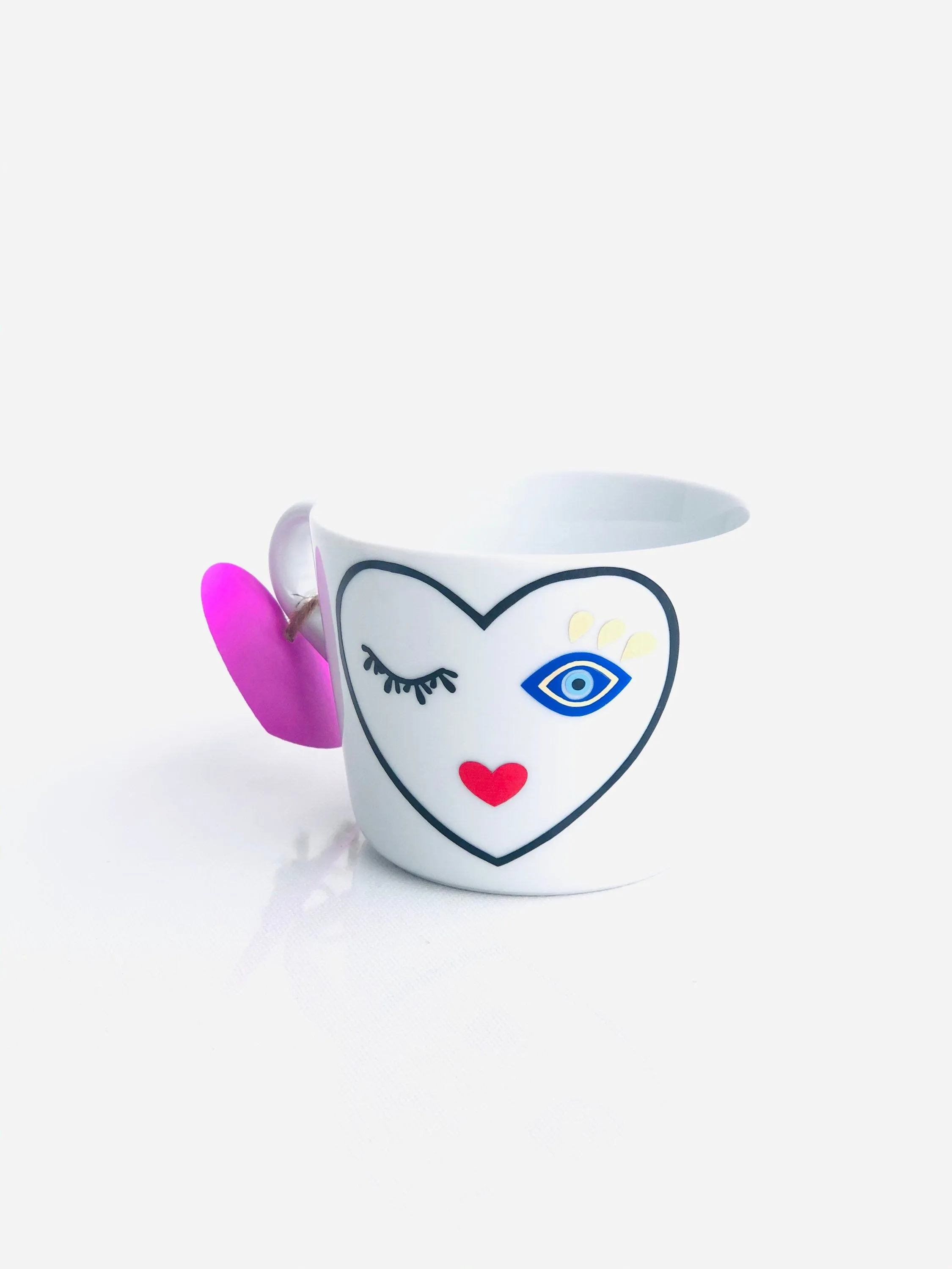 Evil Eye Design Dilva Mug From The Heart Personalized Mug Custom Gift With Your Name