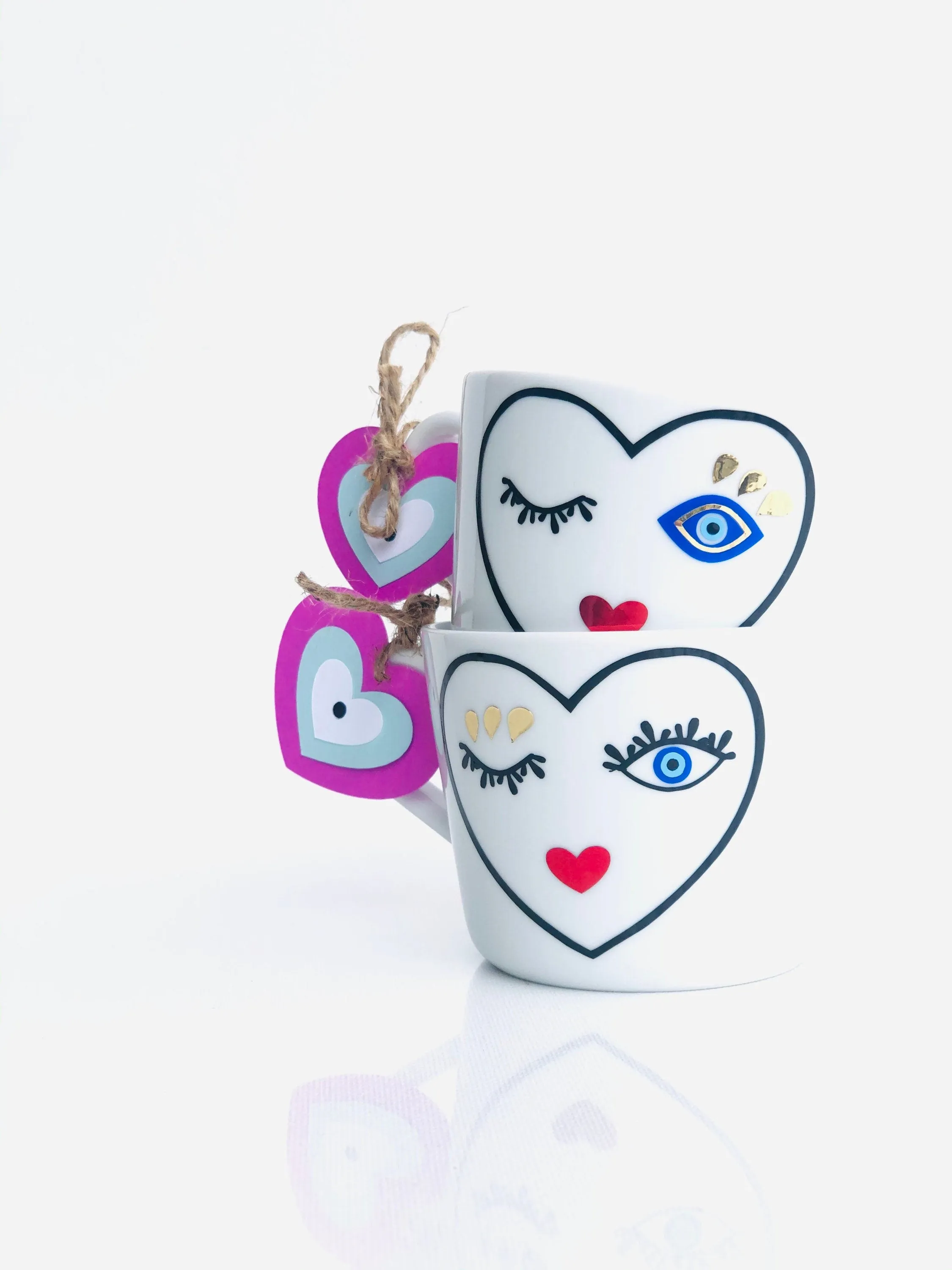 Evil Eye Design Dilva Mug From The Heart Personalized Mug Custom Gift With Your Name