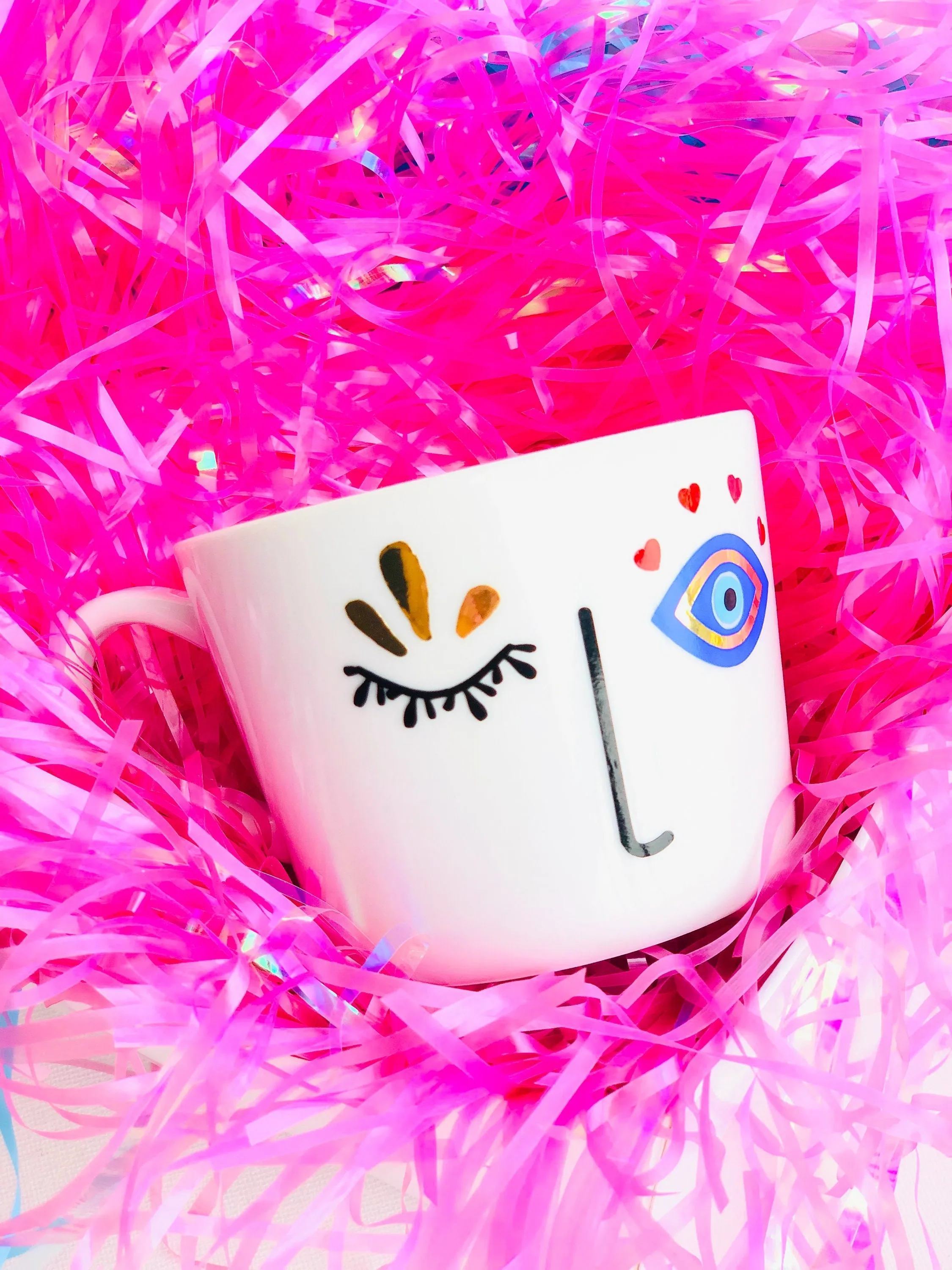 Evil Eye Design Personalized Mug Evin Mug Custom Gift With Your Name Ceramic Mug Evil Eye Charm Personalized Coffe Mug