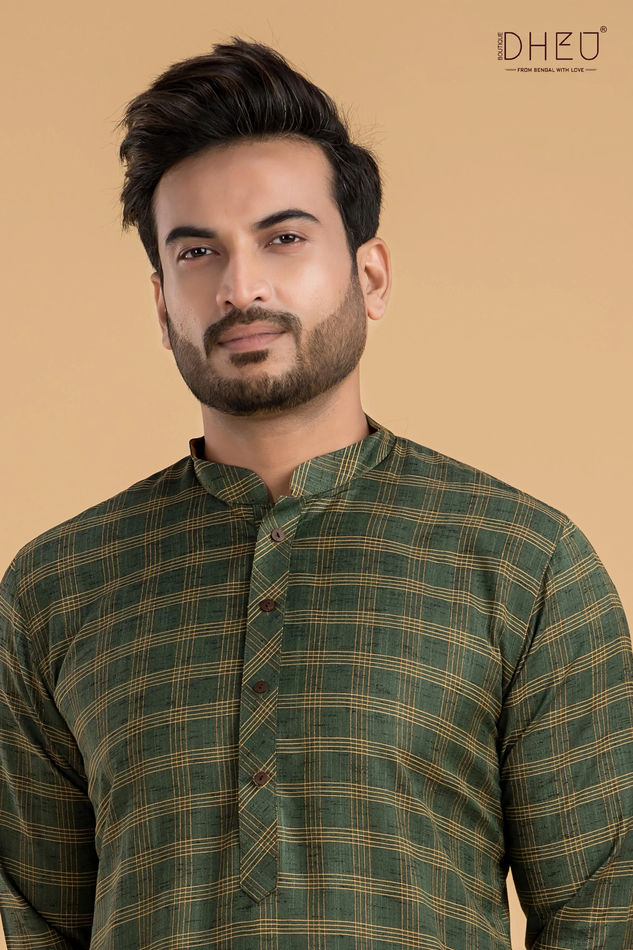 Exclusive Checks Cotton Kurta