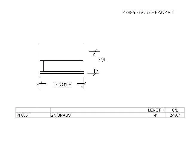 Facia Bracket For 2" Tubing