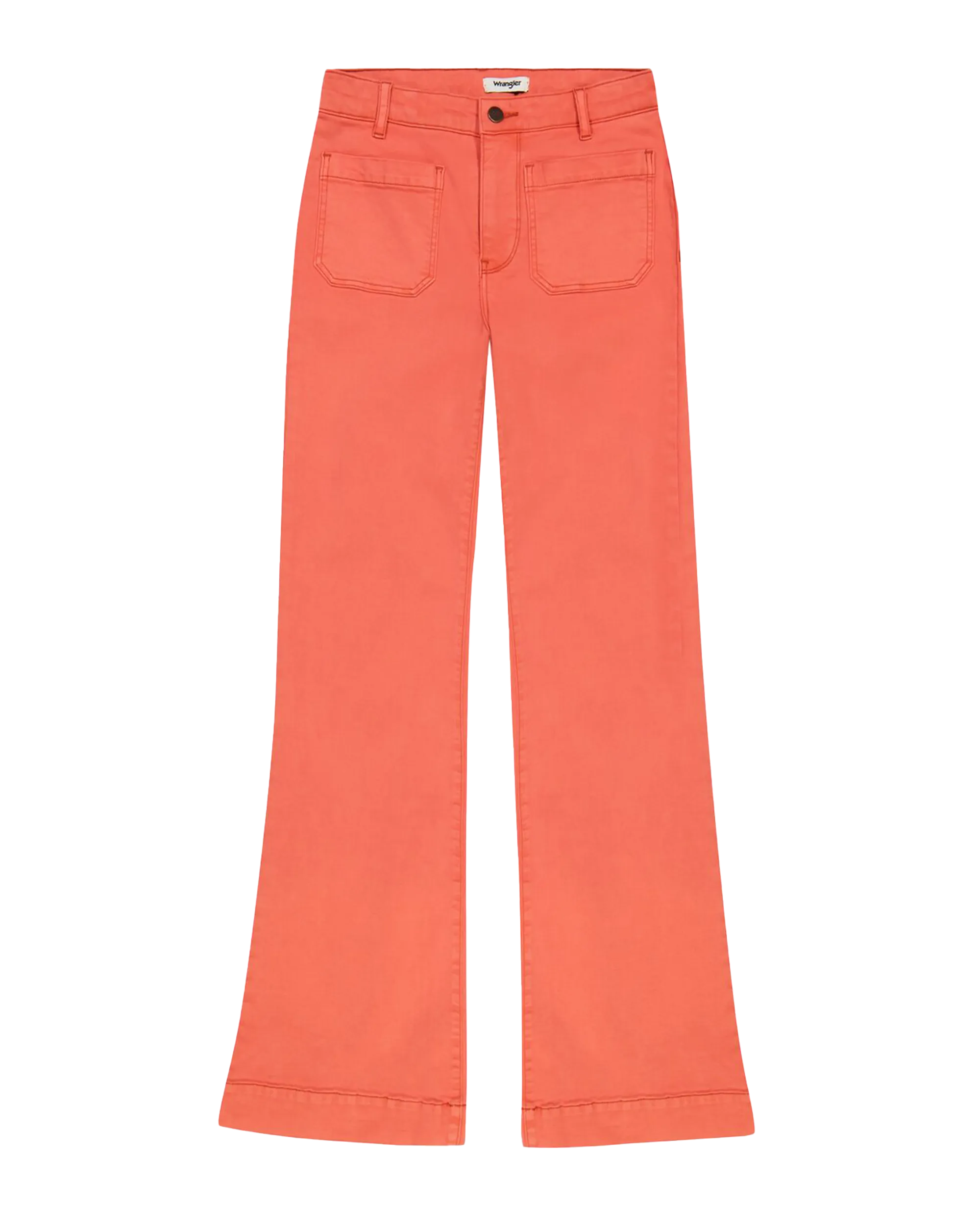 Flare Trousers in Burnt Sienna