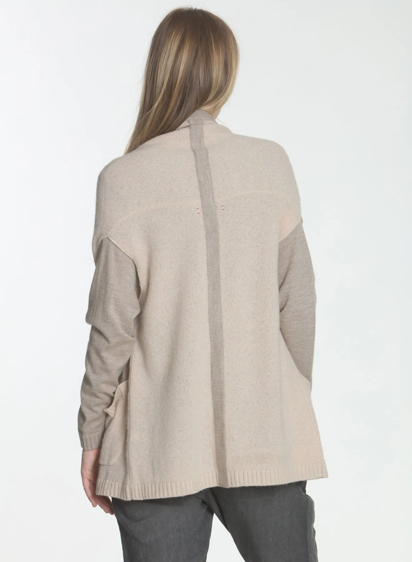 Flora Felt Cardigan - Bisque