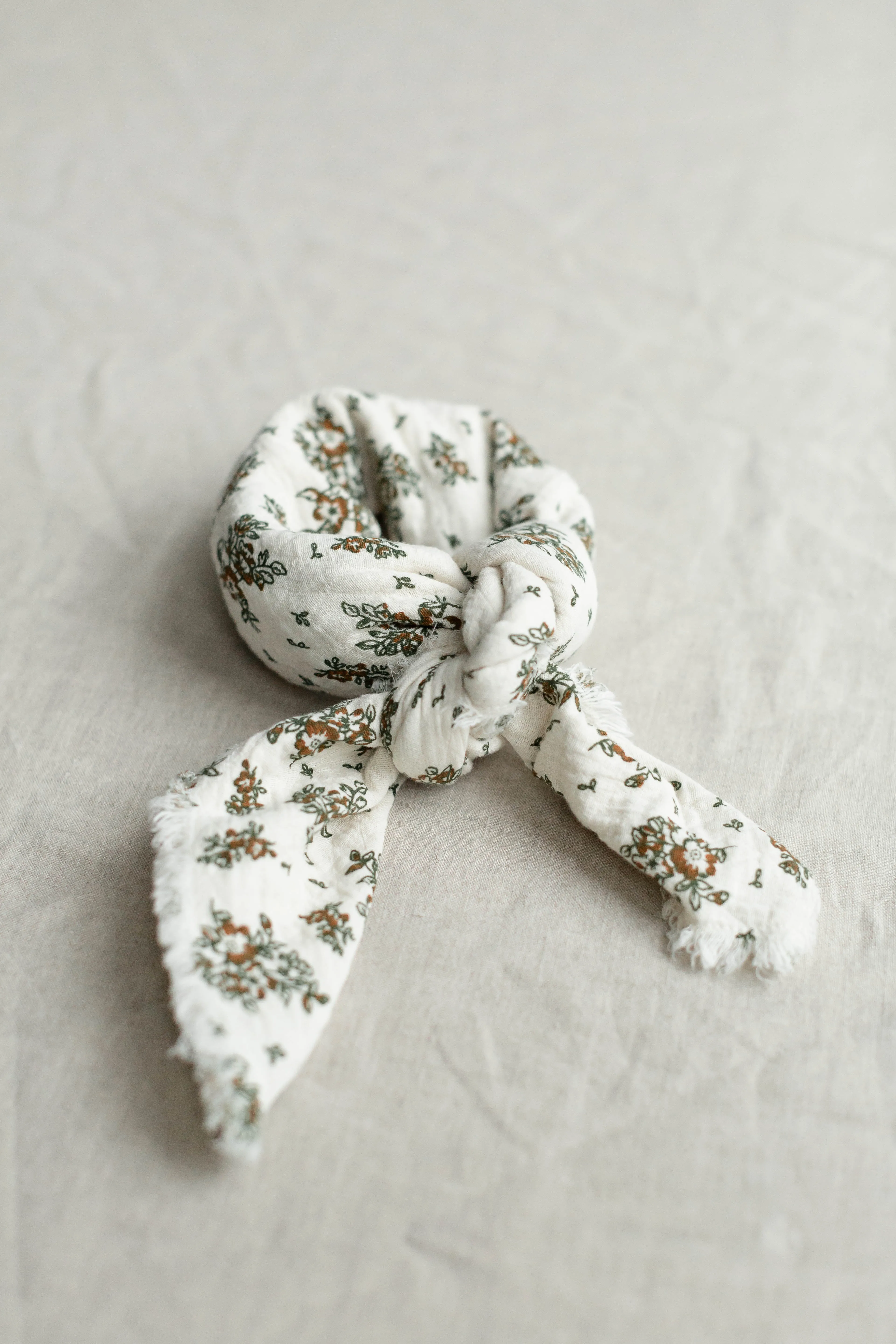 Floral Textured Cotton Scarf