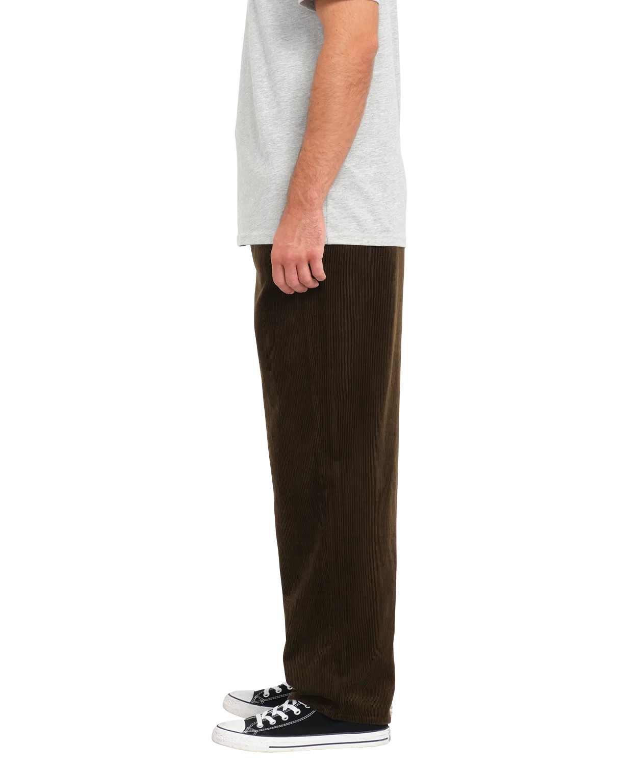 Freazy Loose Trousers in Dark Brown