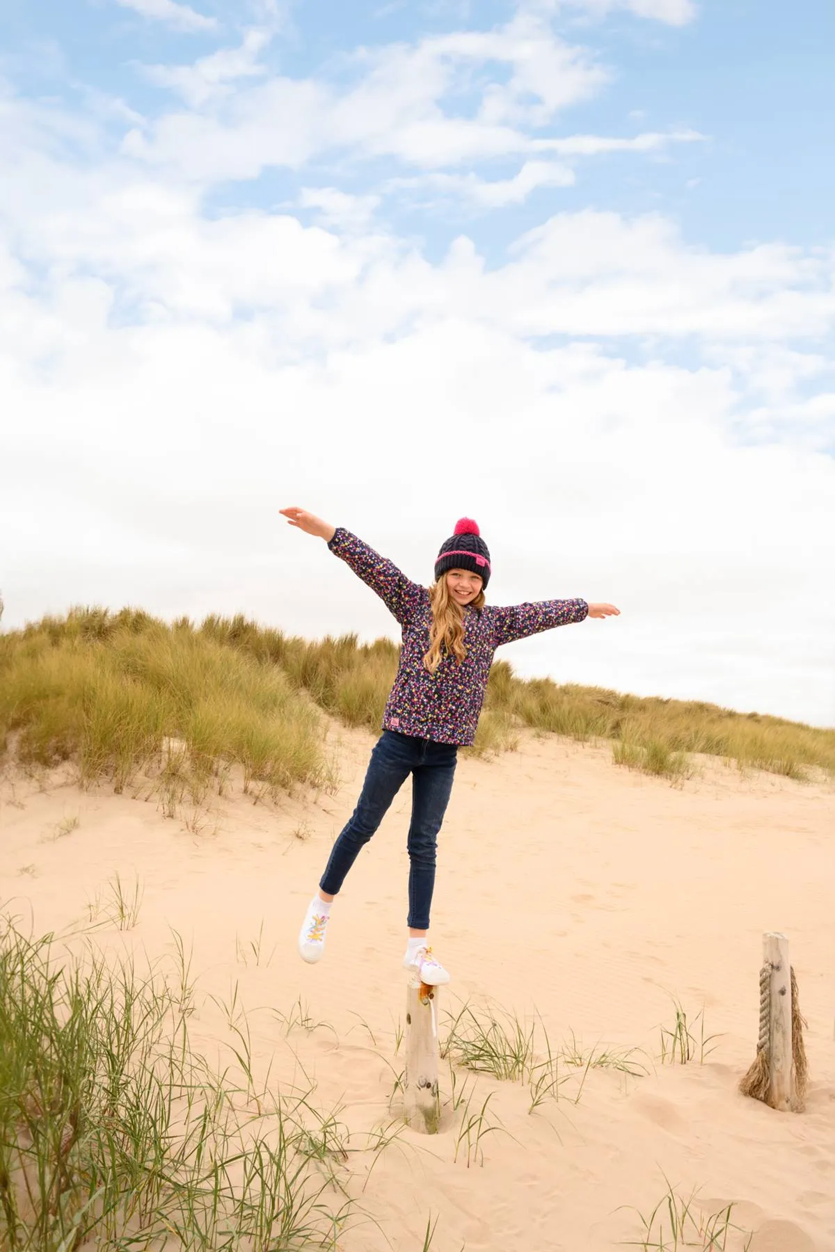 Freya Coat - Navy Floral