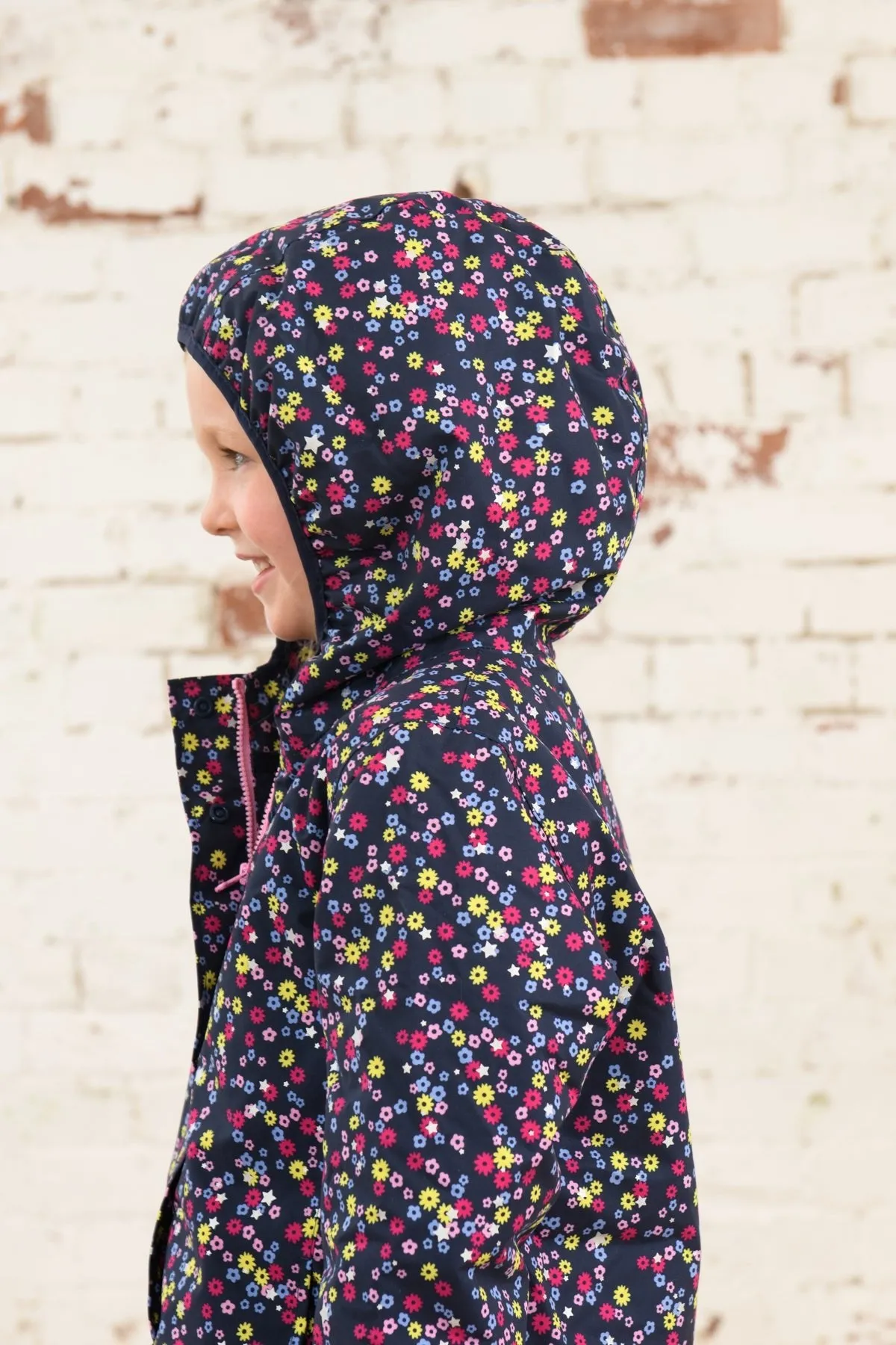 Freya Coat - Navy Floral