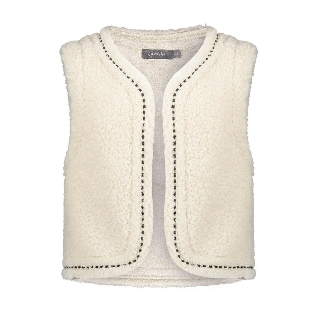 Geisha Gilet Teddy embroidery