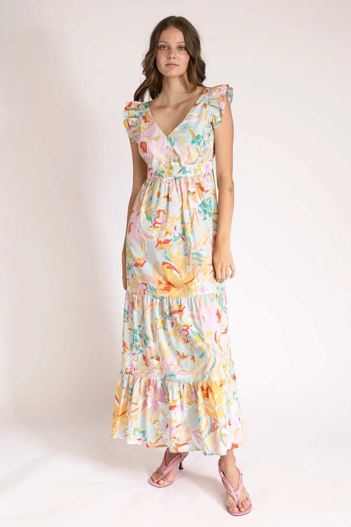 Georgia v-neck maxi dress