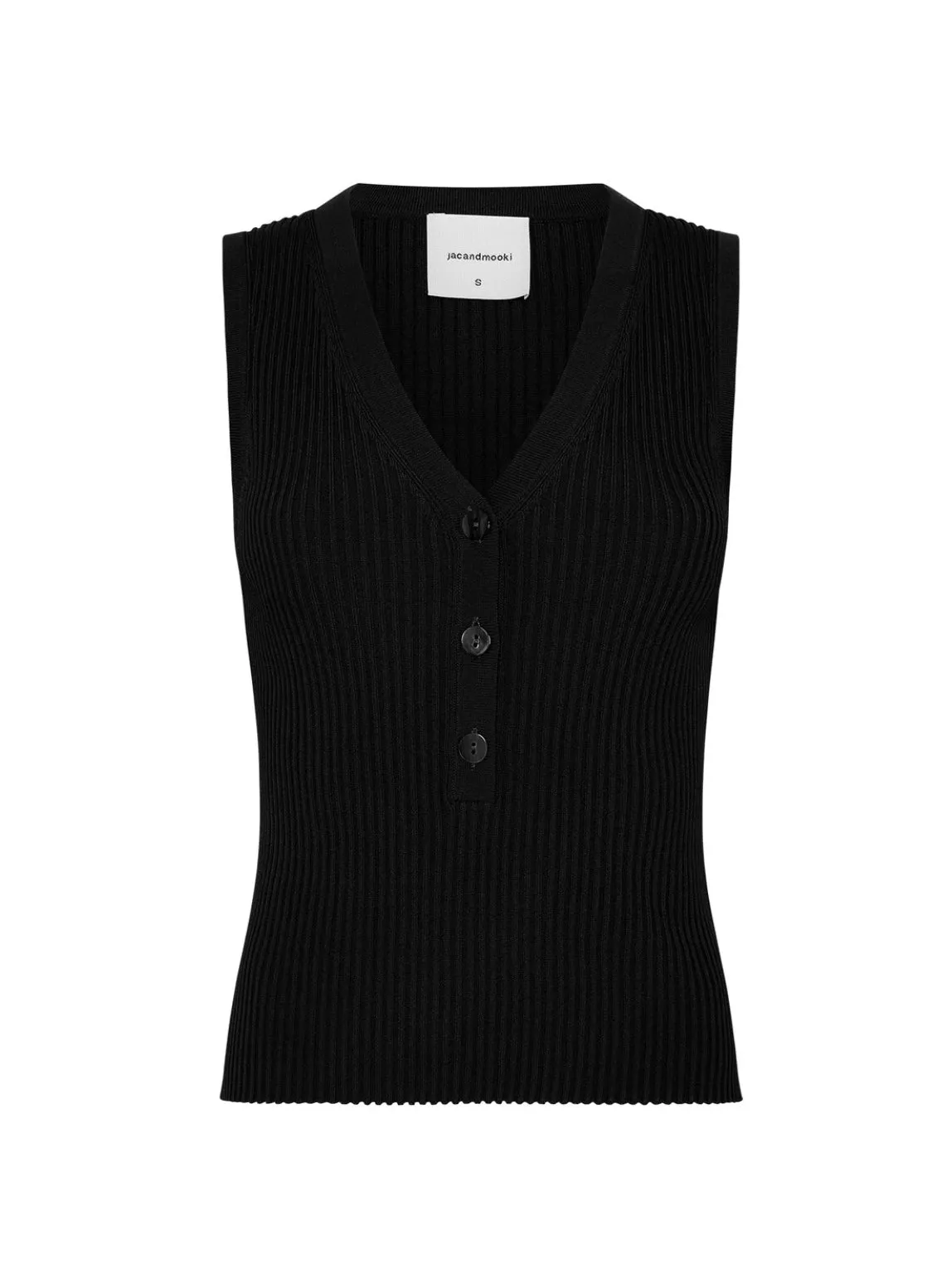 Grace Knit Tank Black